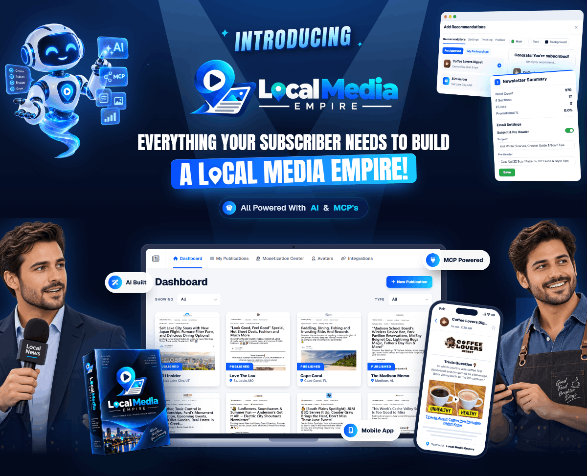 Local Media Empire Review OTO Bonuses
