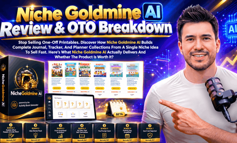 Niche Goldmine AI Review - Niche Goldmine AI Can Turn One Niche Into An Entire Line Of Journals, Planners, And Trackers? Read Our Unbiased Breakdown Before Buying! 1 Niche Goldmine AI Review